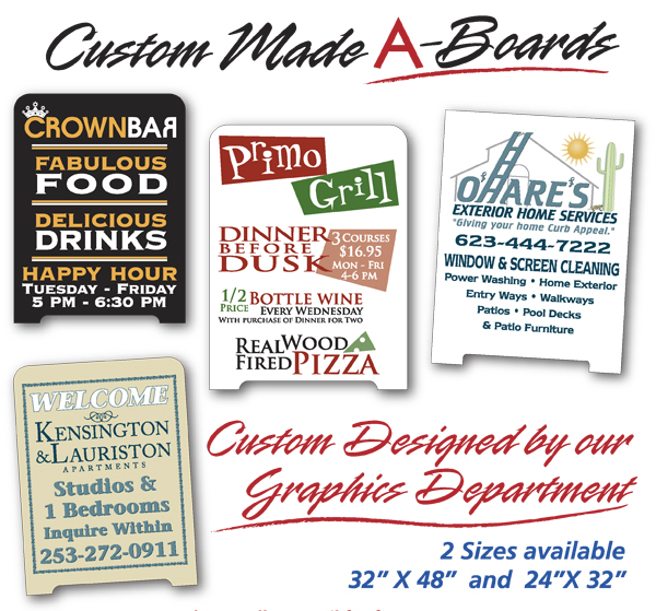 A-Boards sample signs