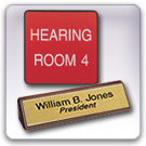 Engraved Signs and Name Plaques with Raster Braille available