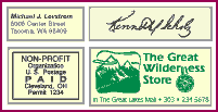 Pre-Inked Rubber Stamp samples