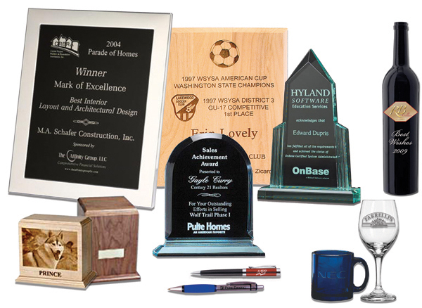 Laser Etching on metal, glass, urns or pens
