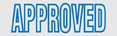 APPROVED stock stamp