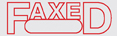 FAXED stock stamp