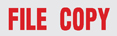 FILE COPY stock stamp