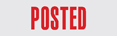 POSTED stock stamp