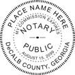 Georgia Notary Stamp - Round