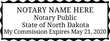 North Dakota Notary Stamp