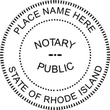 Rhode Island Round Notary Stamp