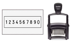 55510/PL - Numbering Stamp Self inking - 10 bands<br>Trodat 55510/PL 