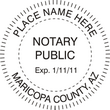 AZ-NOT-RND - Arizona Round Notary Stamp