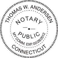Connecticut Notary Seal Embosser WITH Expiration Date