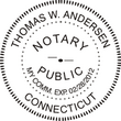 CT-NOT-SEAL - Connecticut Notary Seal Embosser WITH Expiration Date