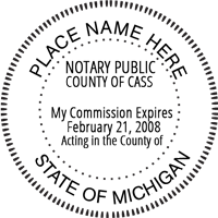 Michigan Notary Seal