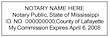 MS-NOT-1 - Mississippi Notary Stamp