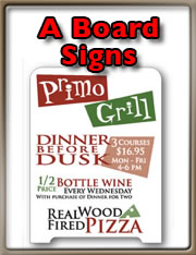 A Board Signs