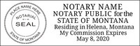 Order Montana Notary Supplies with Tacoma Rubber Stamp,known for quality products and Fast Shipping