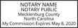 NC-NOT-1 - North Carolina Notary Stamp