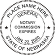 NE-NOT-RND - Nebraska Round Notary Stamp