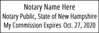 New Hampshire Notary Stamp