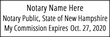 NH-NOT-1 - New Hampshire Notary Stamp