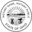 OH-NOT-RND - Ohio Round Notary Stamp
