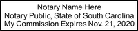 South Carolina Notary Stamp