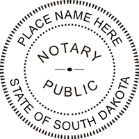 South Dakota Round Notary Stamp