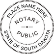 SD-NOT-RND - South Dakota Round Notary Stamp