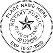 TX-NOT-RND - Texas Round Notary Stamp