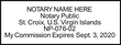 VI-NOT-1 - U.S. Virgin Islands Notary Stamp - Layout 1