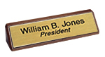 Check out our selection of Desk Nameplates customized with name and title. Low prices