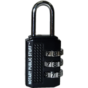 Combination Lock for Notary Supplies Bag